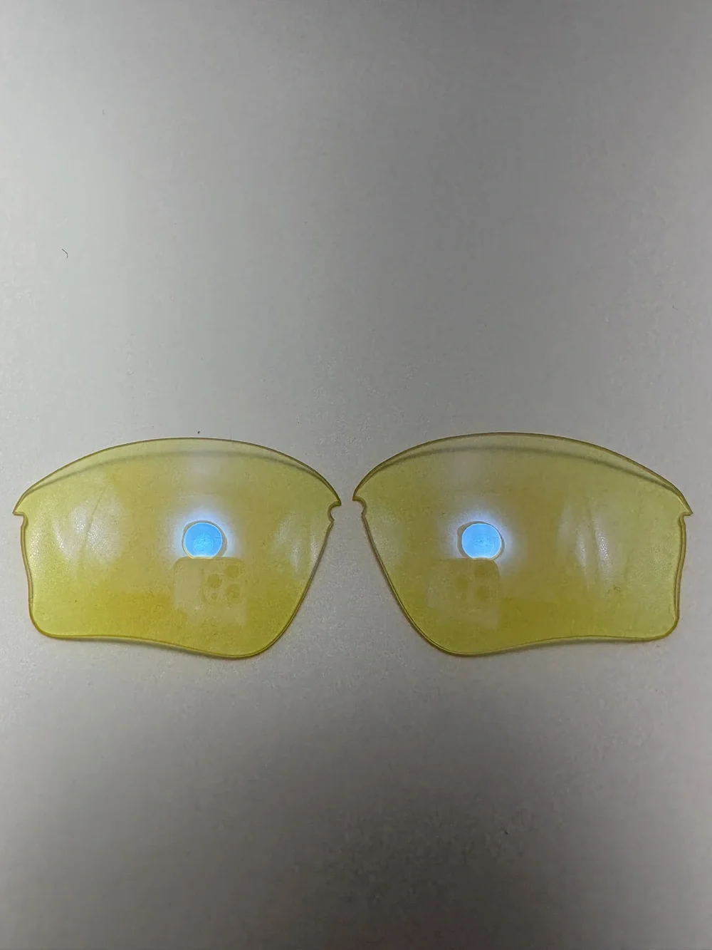 Replacement Lenses for Oakley Half Jacket XLJ Yellow with Light Blue Mirror NWT